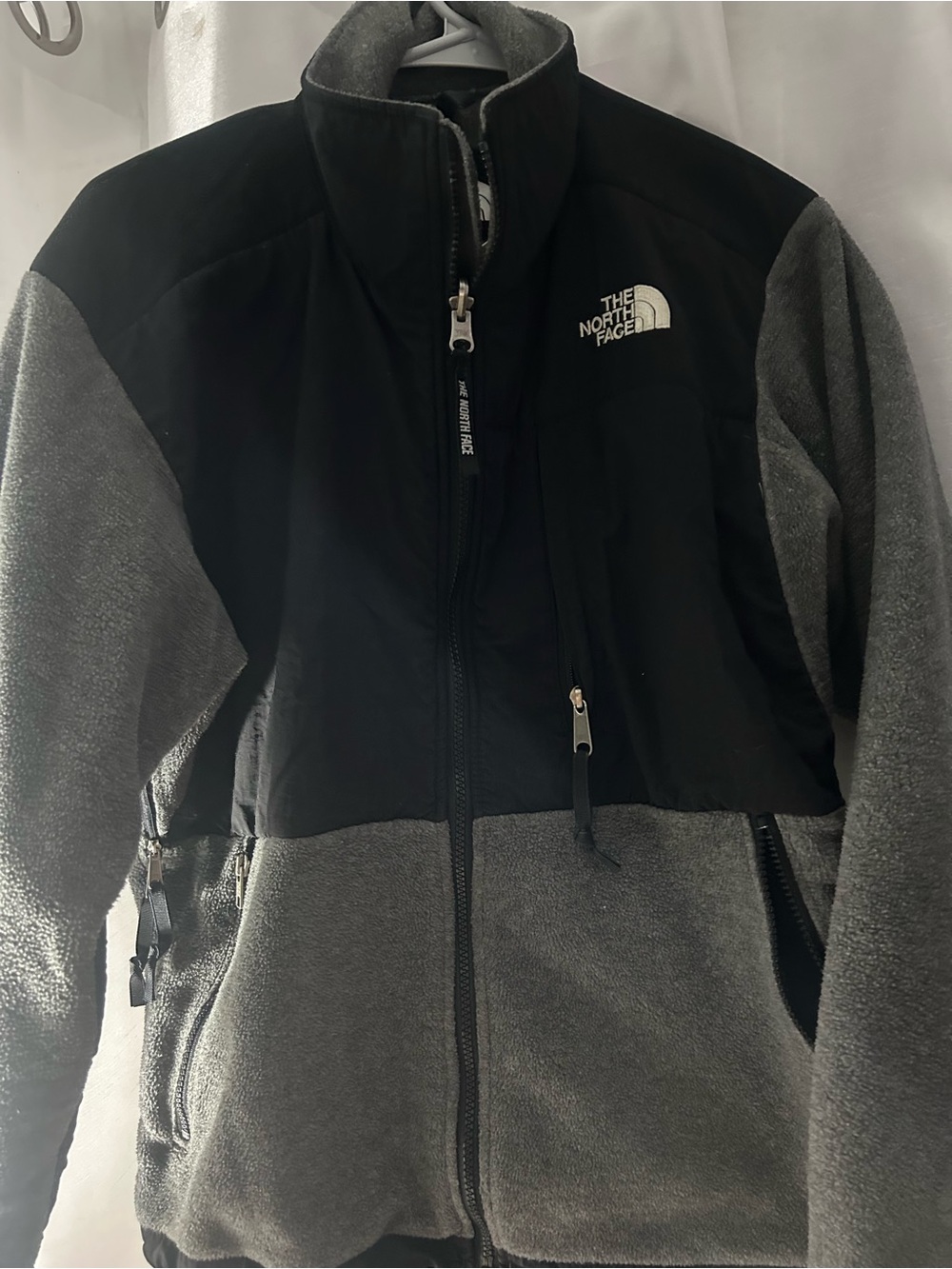 The North Face Two-Tone Teddy Fleece Jacket - Black & Gray